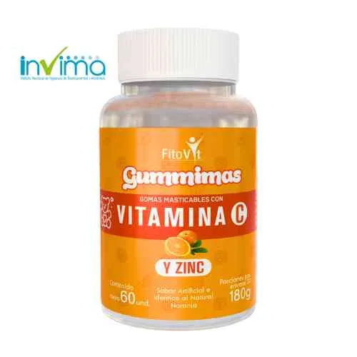 🍊VITAMINA C Y ZINC GOMITAS X60UND FITOVIT🧬