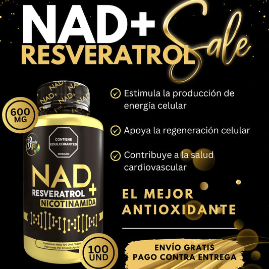 👩🦳NAD+RESVERATROL Y NICOTINAMIDA X100 UND BEAUTYFIT👧