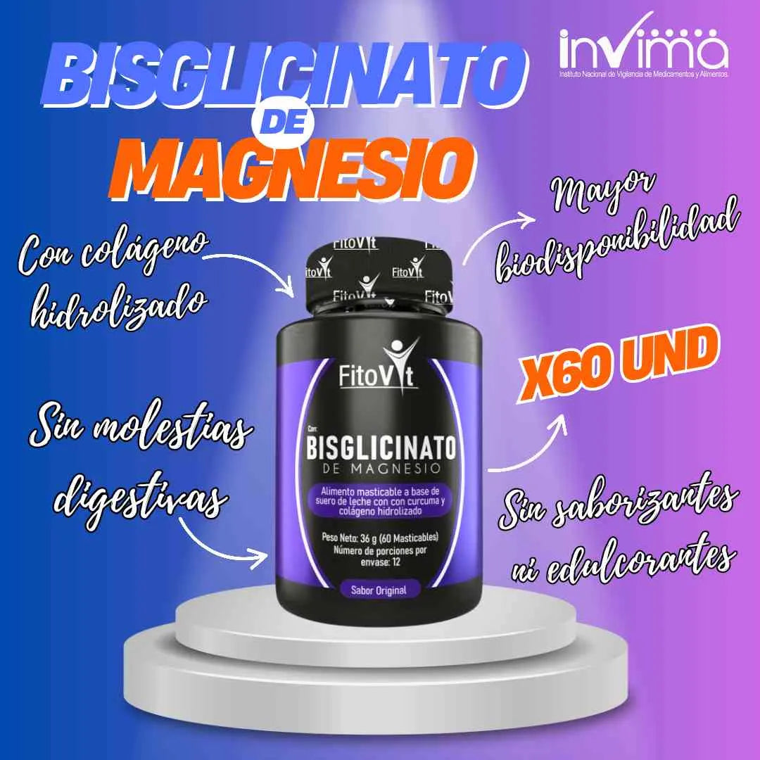 😴BISGLICINATO DE MAGNESIO🙌