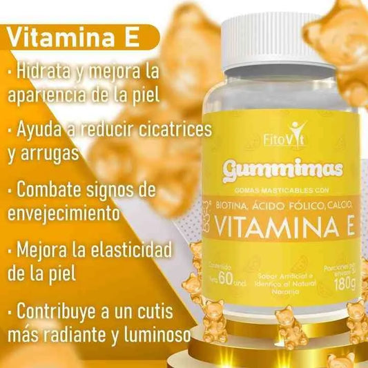 🛡 VITAMINA E EN GOMAS X60UND FITOVIT🩸