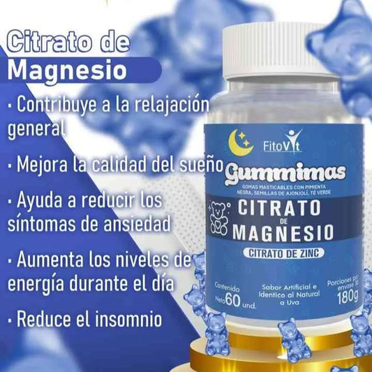 😴CITRATO MAGNESIO GOMITAS X60 UND FITOVIT🙌