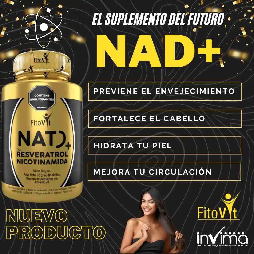 👵🏼RESVERATROL + NICOTINAMIDA X60UND FITOVIT👧🏻