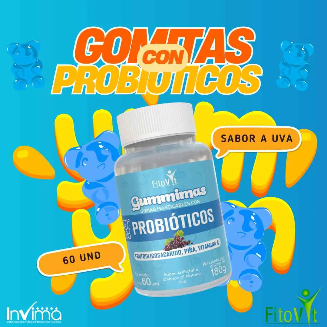 ♻🌻PROBIOTICOS GOMITAS X60UND FITOVIT🍇