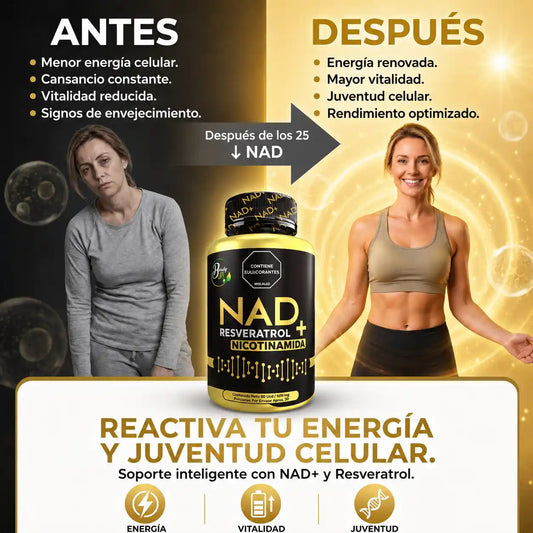 👩🦳NAD+RESVERATROL Y NICOTINAMIDA X100 UND BEAUTYFIT👧