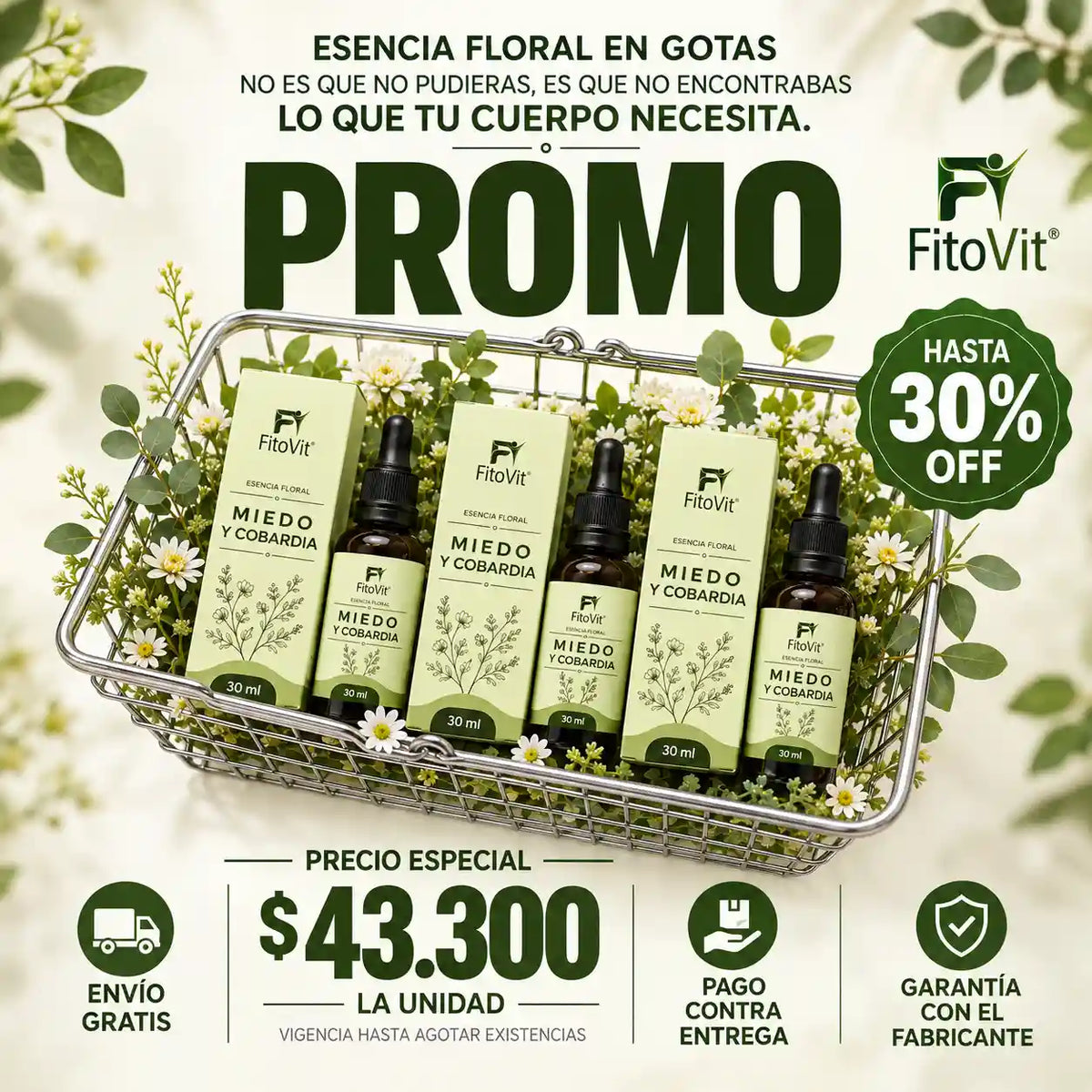🌿Miedo y Cobardía - 30 mililitros 😌