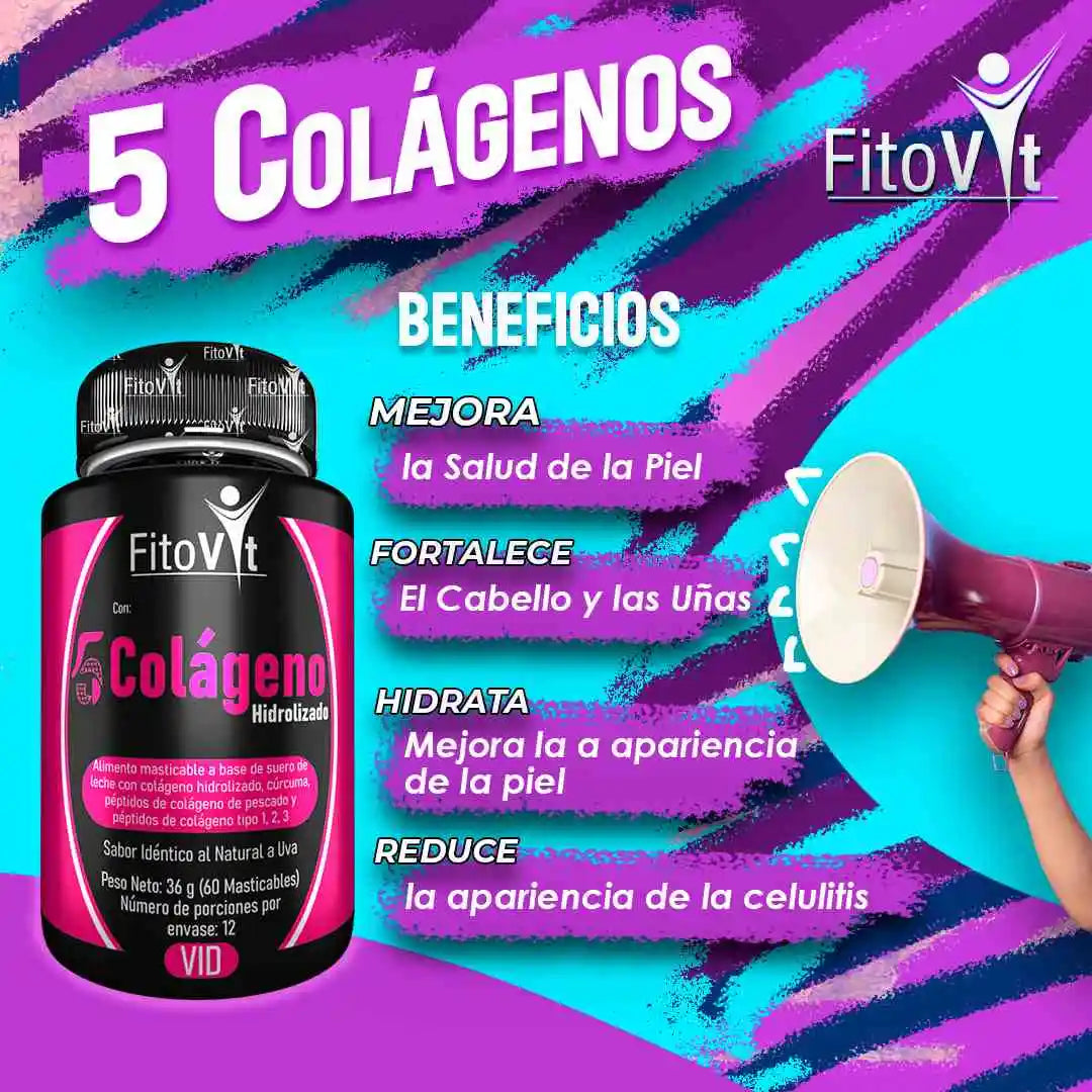 🫣5 COLAGENOS X 60 UND FITOVIT💅🏽