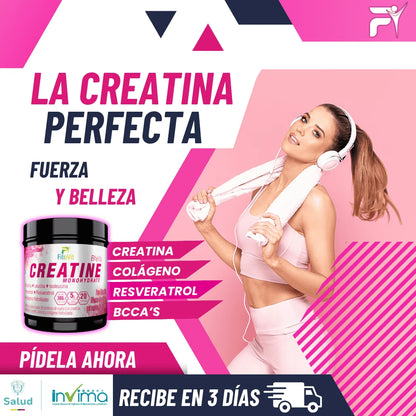 🍑MUJER CREATINA MONOHIDRATADA 300GR FITOVIT💪