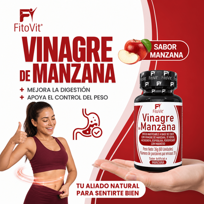 🍎Vinagre de Manzana - 60 Discos🌿