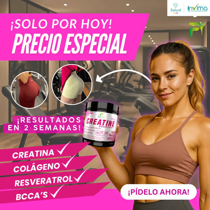 🍑MUJER CREATINA MONOHIDRATADA 300GR FITOVIT💪