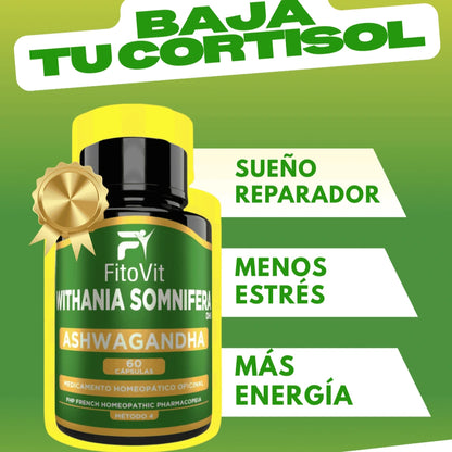 🧠😣ASHWAGANDHA X60 CAP FITOVIT⚡😴