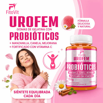 🌸 UROFEM PROBIOTICOS FITOVIT x60 GOMAS 🌸