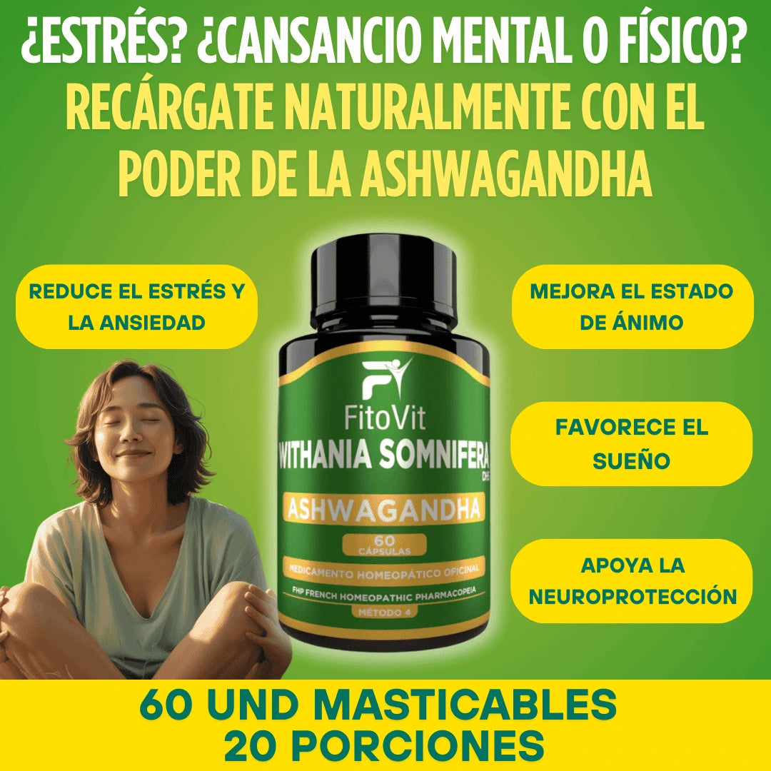 🧠😣ASHWAGANDHA X60 CAP FITOVIT⚡😴