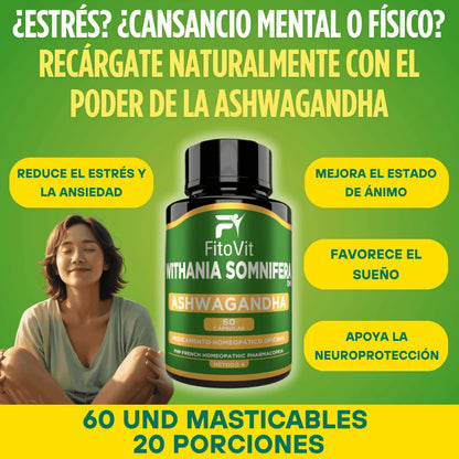 🧠😣ASHWAGANDHA X60 CAP FITOVIT⚡😴
