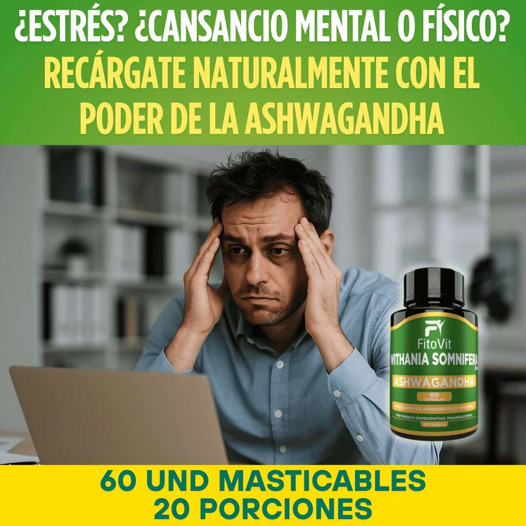 🧠😣ASHWAGANDHA X60 CAP FITOVIT⚡😴