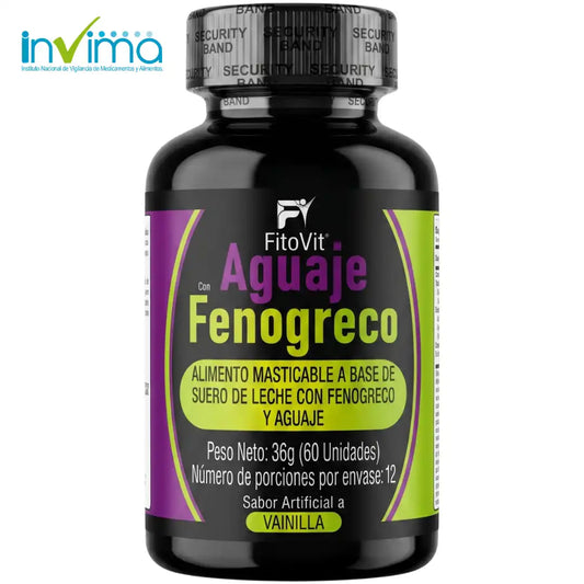 🍒 Aguaje y Fenogreco - 60 Pastillas🍑
