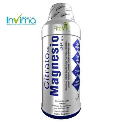 😴CITRATO DE MAGNESIO S3-PLUS X 1.000 ML FITOVIT🪶