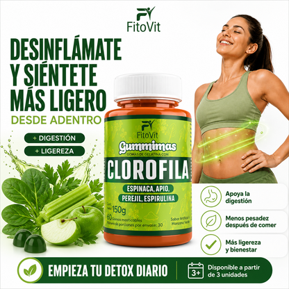 🌿CLOROFILA GOMITAS FITOVIT X60UND♻️