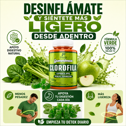 🌿CLOROFILA GOMITAS FITOVIT X60UND♻️