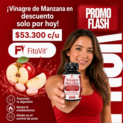 🍎Vinagre de Manzana - 60 Discos🌿
