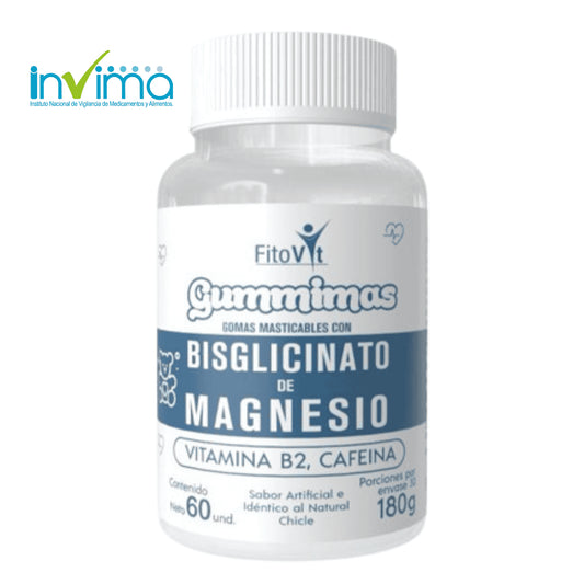 😴BISGLICINATO DE MAGNESIO GOMITAS X60 UND FITOVIT🪶