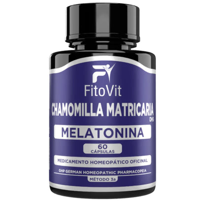 🌙 MELATONINA + CHAMOMILLA MATRICARIA FITOVIT x60 CAP 😴
