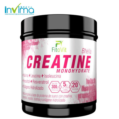 🍑MUJER CREATINA MONOHIDRATADA 300GR FITOVIT💪