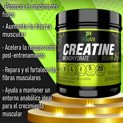 💪CREATINA MONOHIDRATADA X300GR FITOVIT⚡