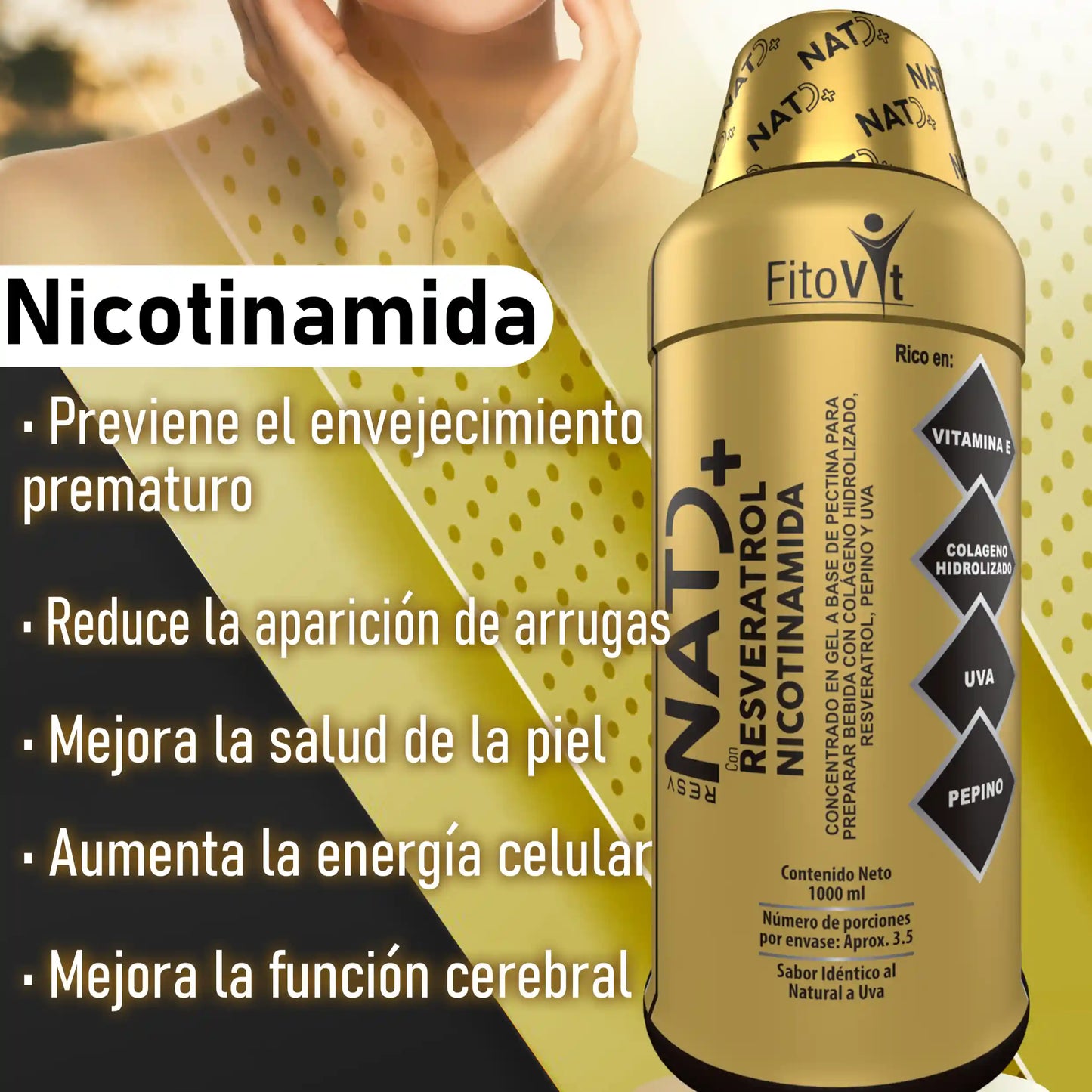 👵🏼👩🏻 NAD + RESVERATROL X1.OOOML FITOVIT