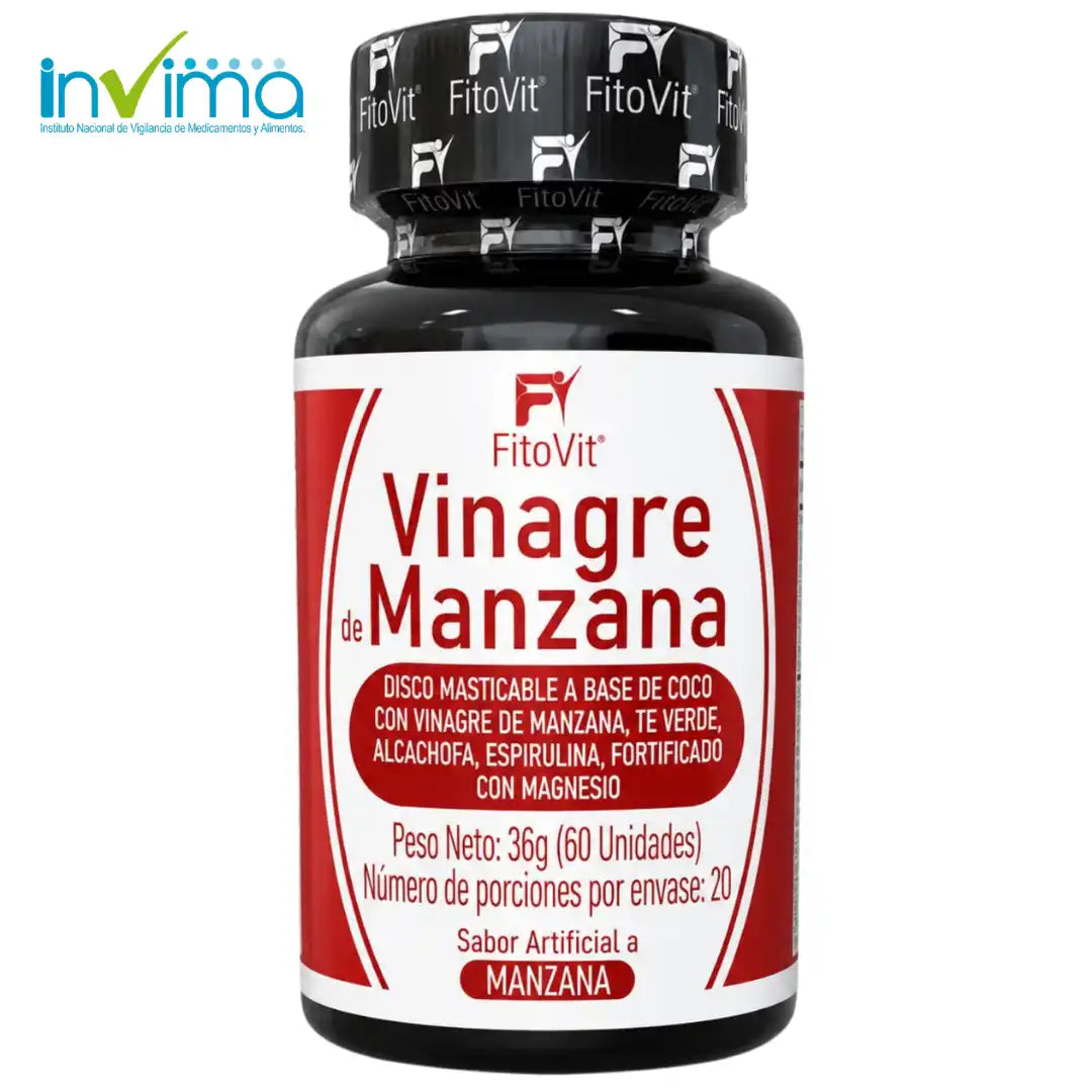 🍎Vinagre de Manzana - 60 Discos🌿