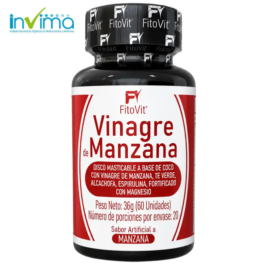 🍎Vinagre de Manzana - 60 Discos🌿