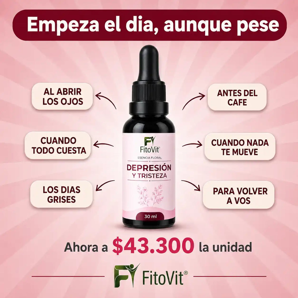 😢Depresión y Tristeza x30 mililitros 💗