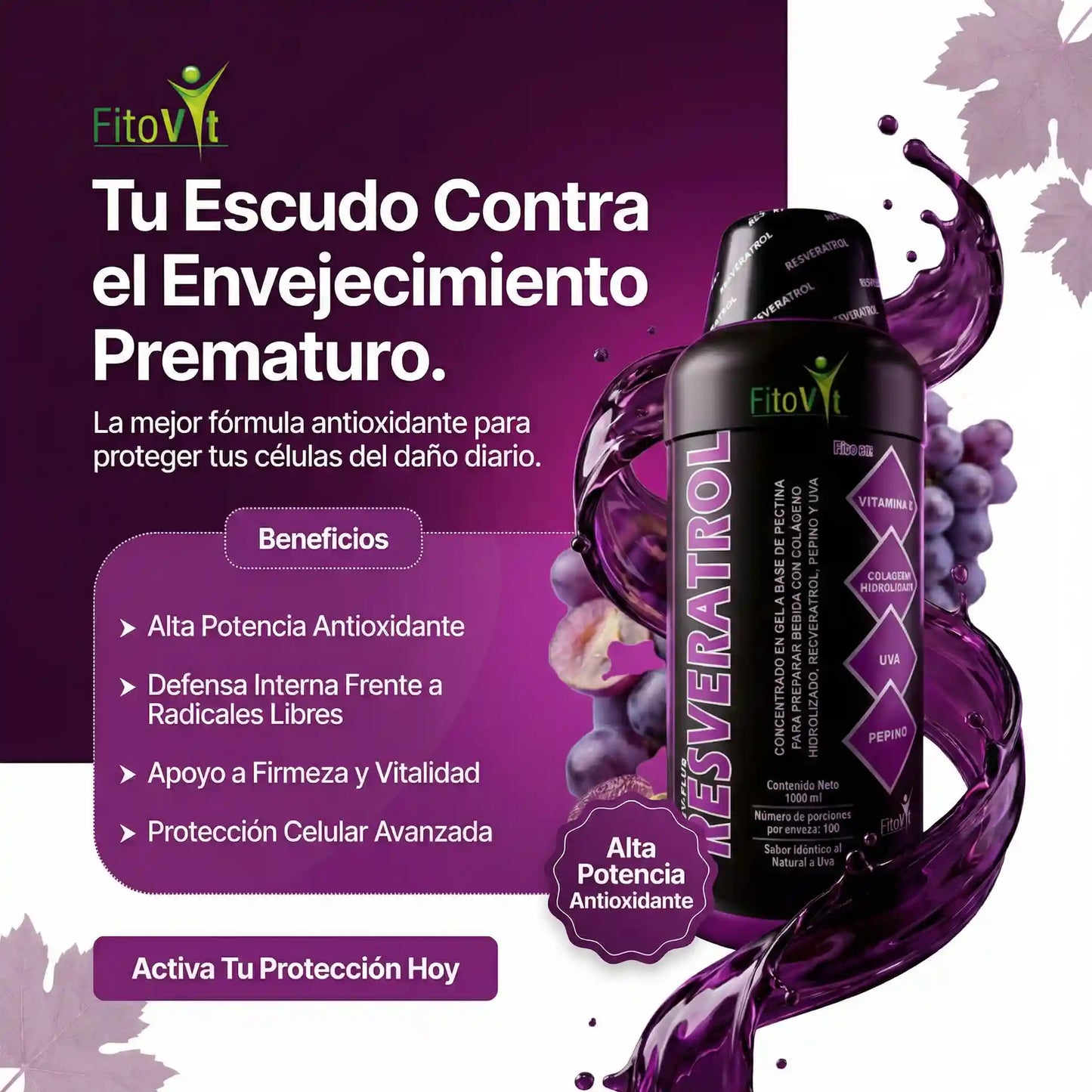 👵🏼RESVERATROL X 1.000 ML FITOVIT👩🏻