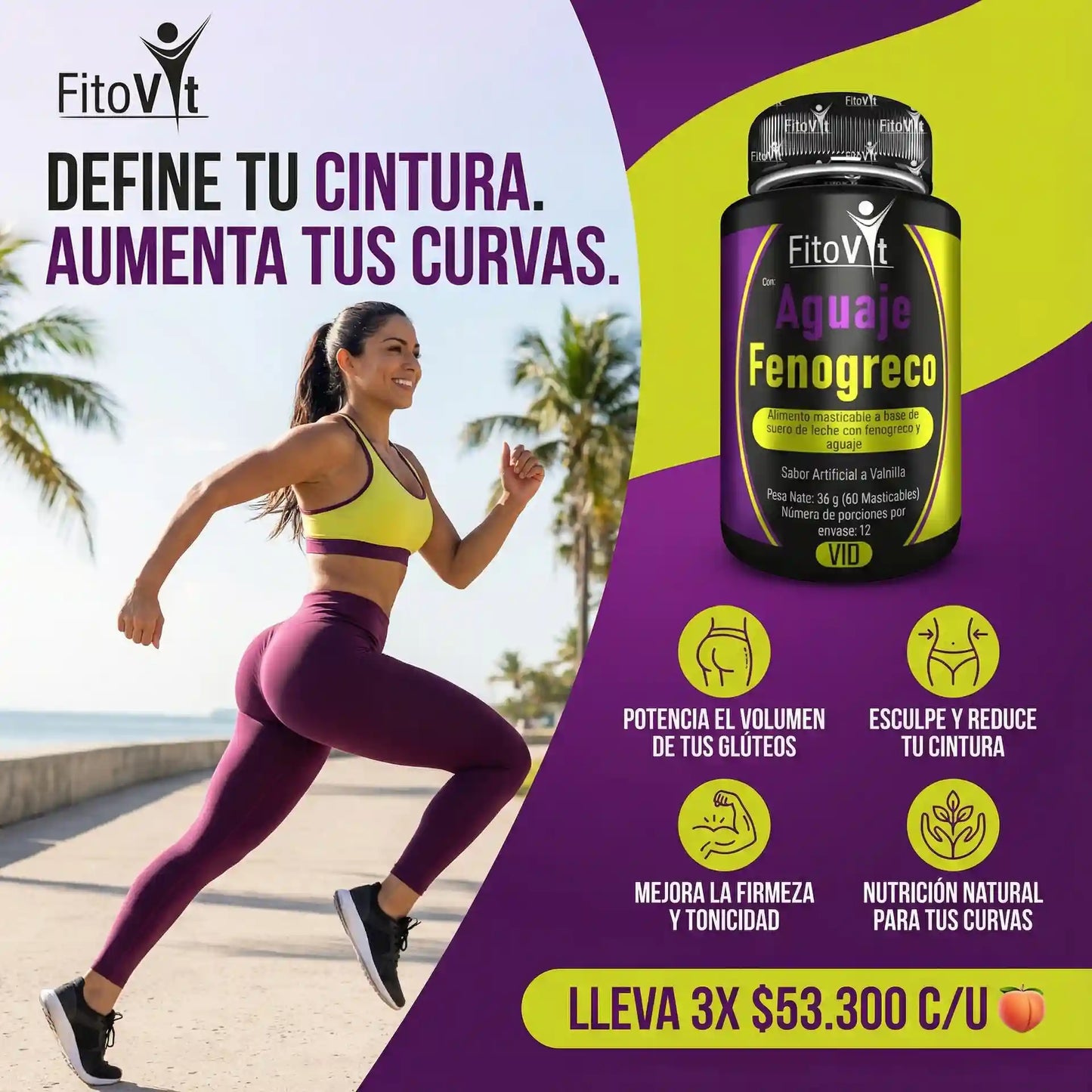 🍒 AGUAJE Y FENOGRECO X60 UNDS FITOVIT🍑