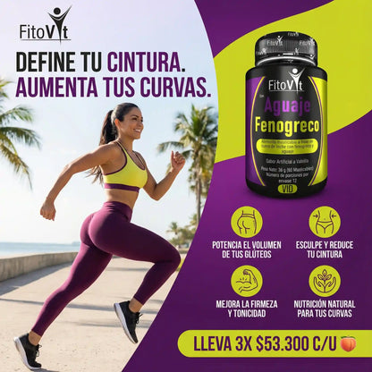 🍒 AGUAJE Y FENOGRECO X60 UNDS FITOVIT🍑