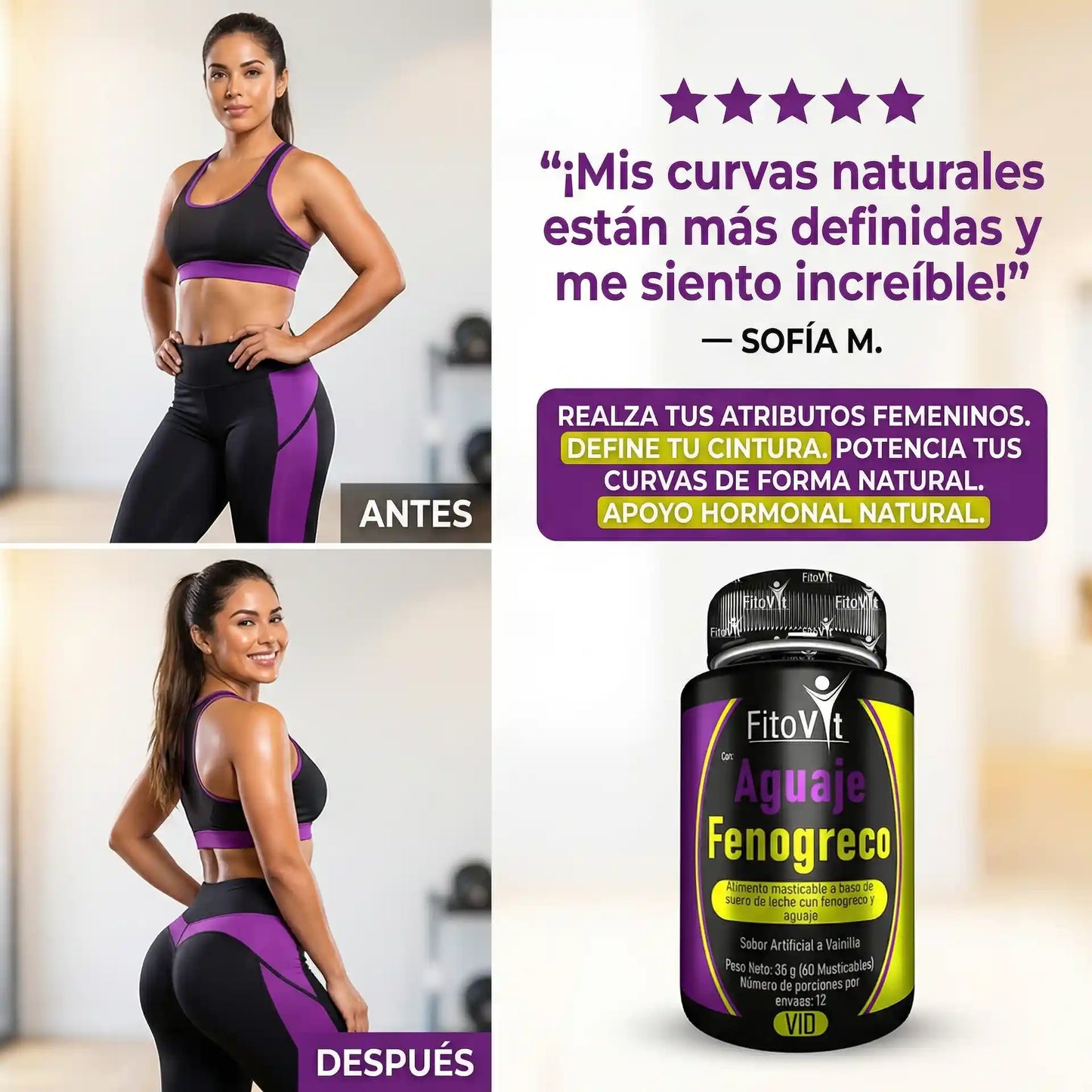 🍒 AGUAJE Y FENOGRECO X60 UNDS FITOVIT🍑