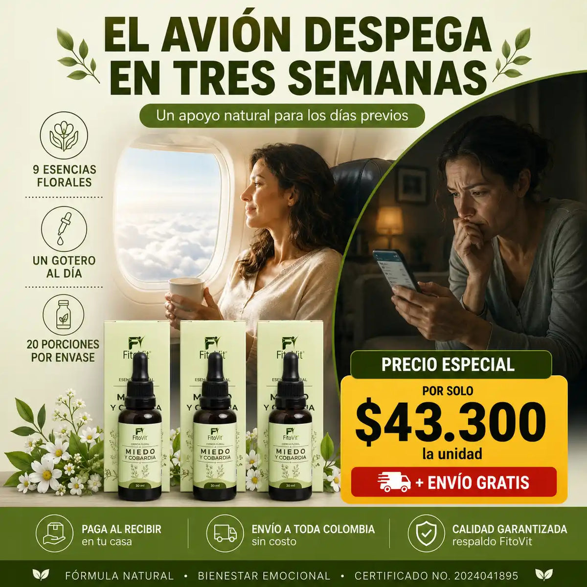 🌿Miedo y Cobardía - 30 mililitros 😌