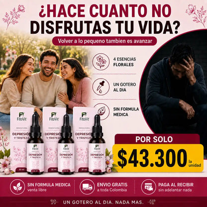 😢Depresión y Tristeza x30 mililitros 💗