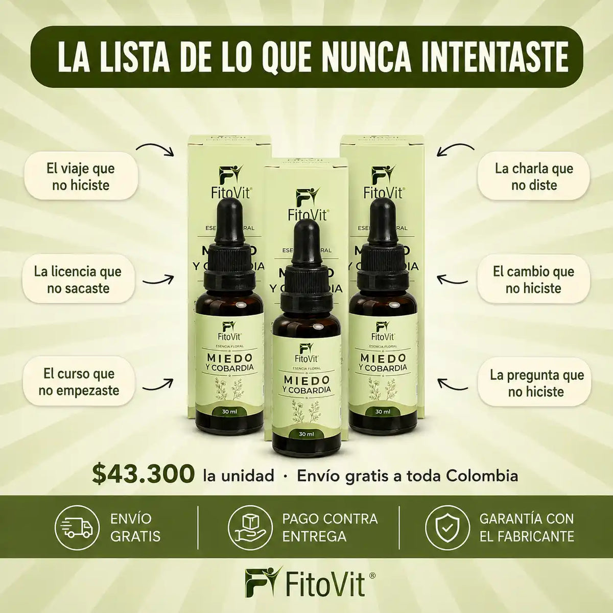 🌿Miedo y Cobardía - 30 mililitros 😌