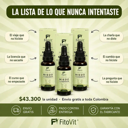 🌿Miedo y Cobardía - 30 mililitros 😌