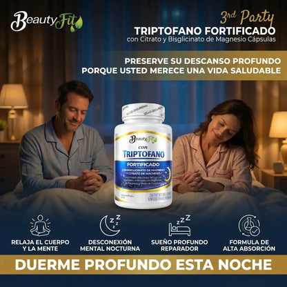 🥥TRIPTOFANO + MAGNESIO BEAUTYFIT X100UND PASTILLAS MASTICABLES🌙