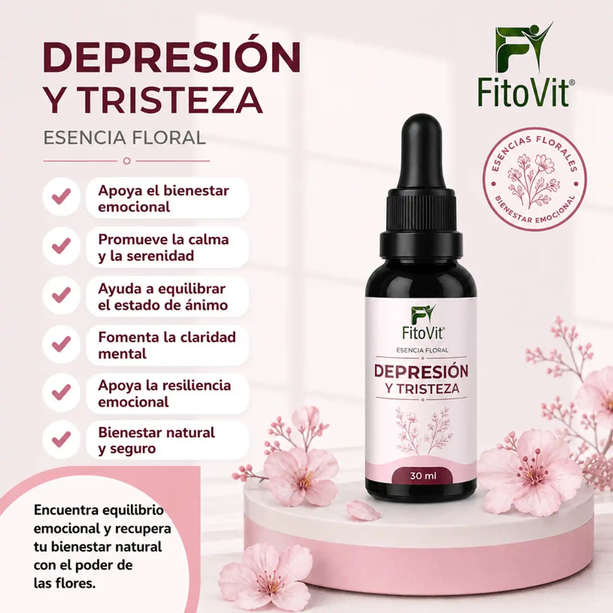 😢Depresión y Tristeza x30 mililitros 💗