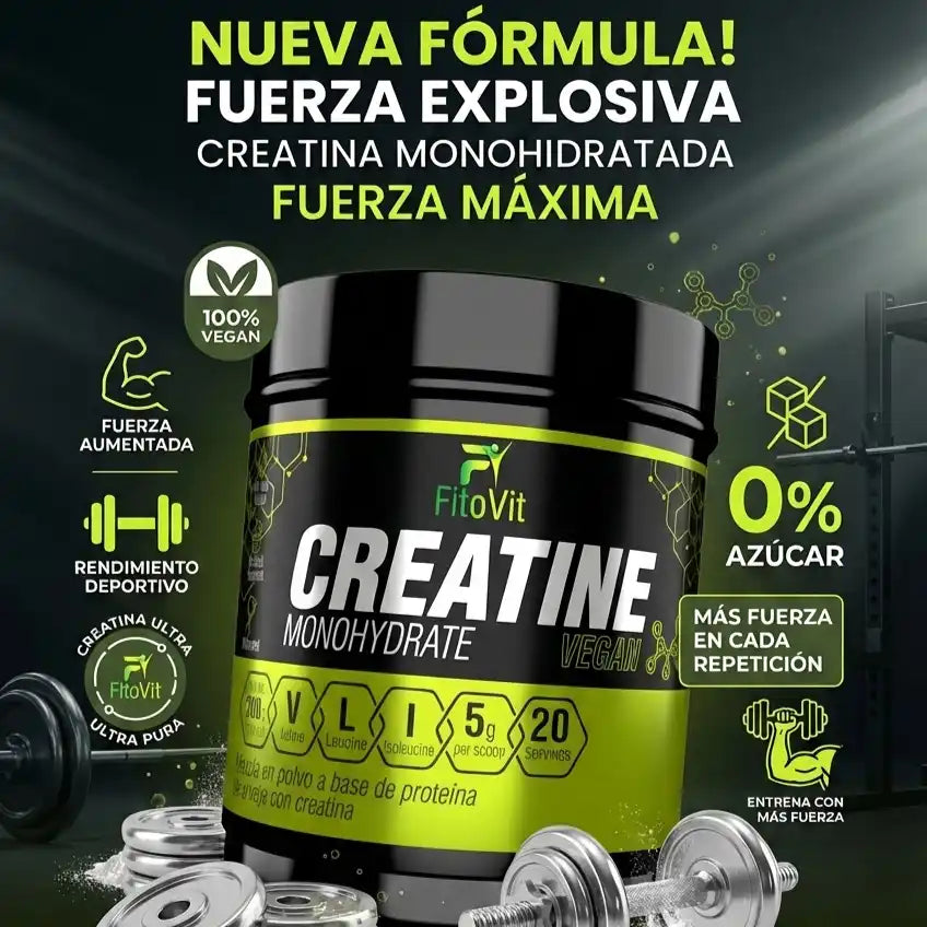 💪CREATINA MONOHIDRATADA X300GR FITOVIT⚡