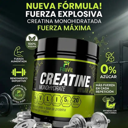 💪CREATINA MONOHIDRATADA X300GR FITOVIT⚡