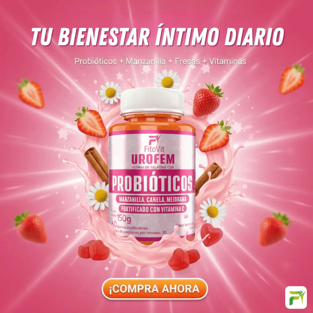 🌸 UROFEM Probióticos Fitovit x60 gomas 🌸