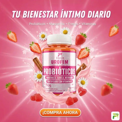 🌸 UROFEM Probióticos Fitovit x60 gomas 🌸
