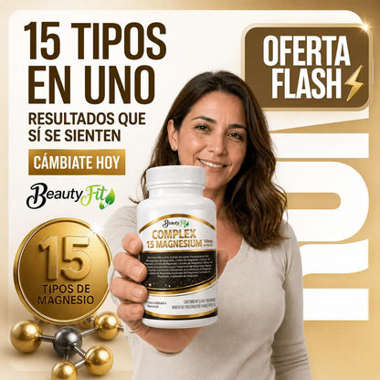 💜COMPLEX 15 MAGNESIUM X100UND PASTILLAS MASTICABLES🌙
