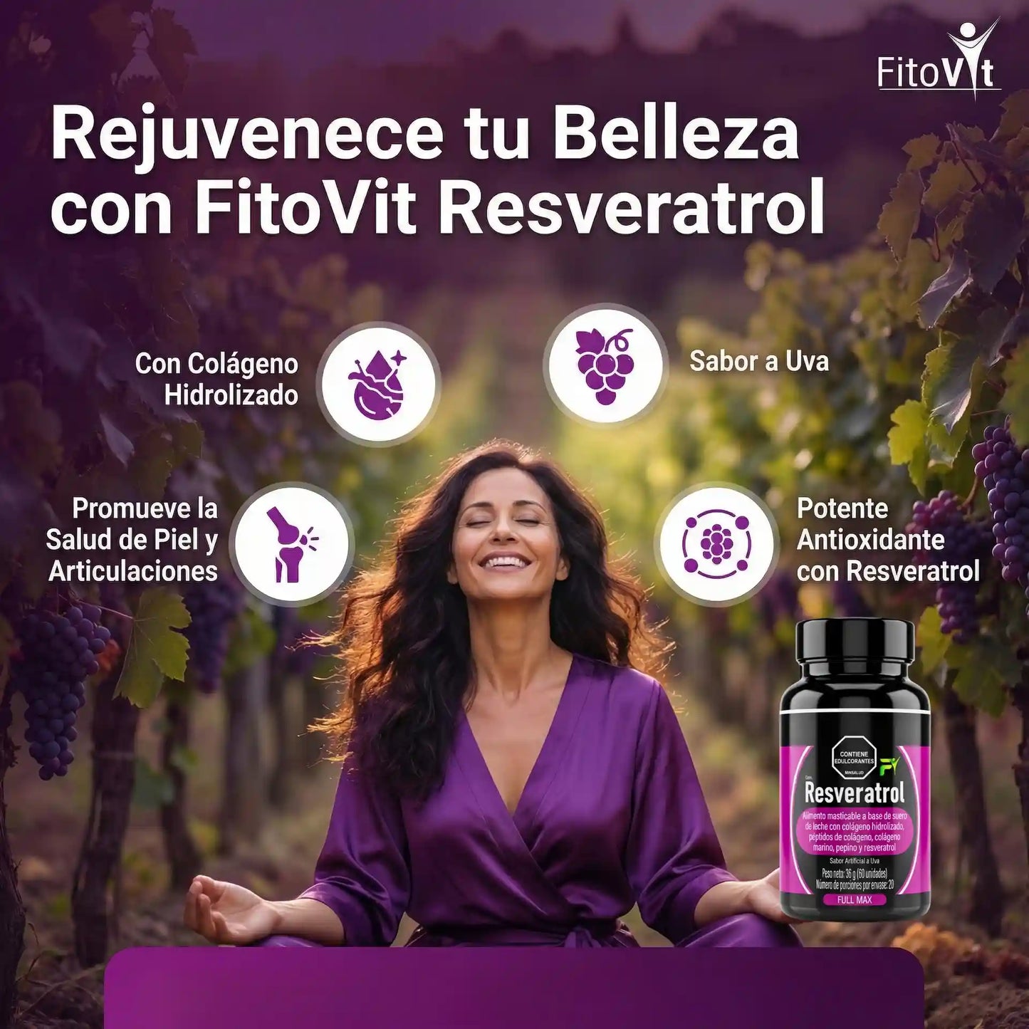 👵🏼RESVERATROL X 60 UND FITOVIT👧🏻