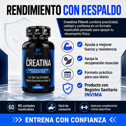 ⚡ Creatina - 60 pastillas💪
