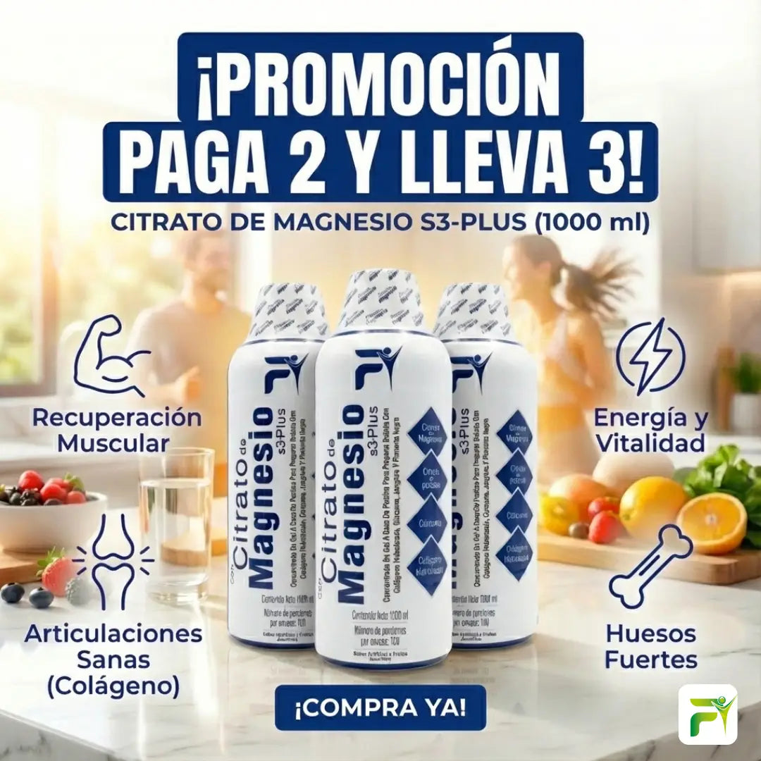 😴CITRATO DE MAGNESIO S3-PLUS X 1.000 ML FITOVIT🪶