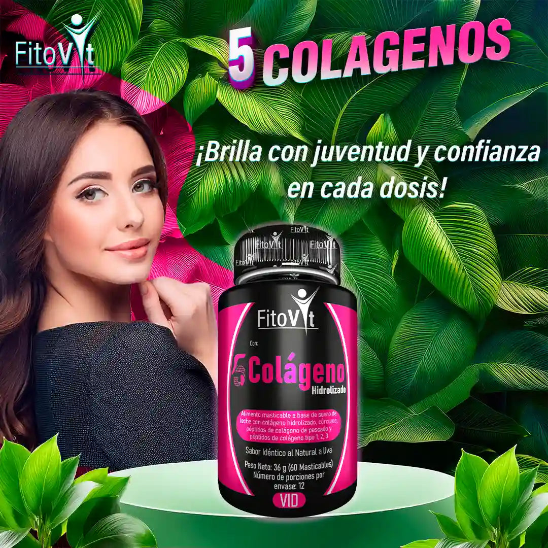 🫣5 COLAGENOS X 60 UND FITOVIT💅🏽